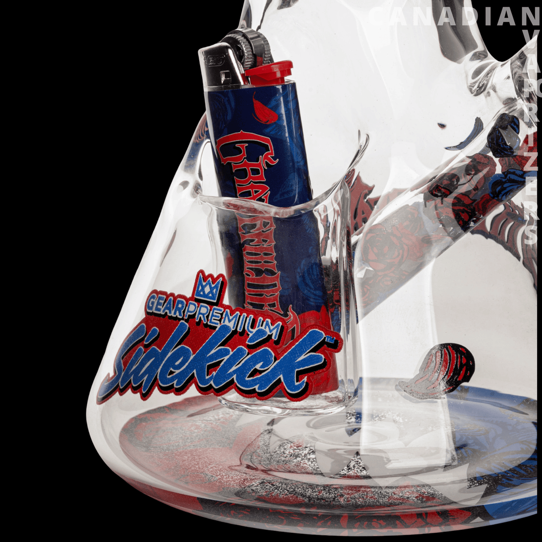 Gear Premium 12" 7mm Thick Steal Your Face Sidekick Water Pipe (Limited Edition of 420) - Canadian Vaporizers