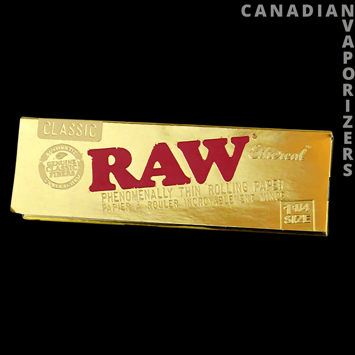 Raw 1¼ Classic Ethereal Phenomenally Thin Rolling Papers (Display of 24) - Canadian Vaporizers