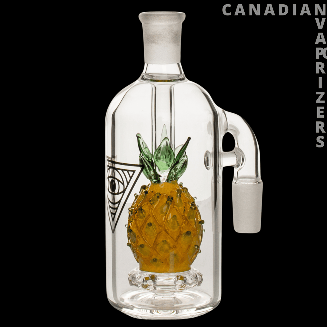 Red Eye Glass 14mm 90 Degree Pineapple Ash Catcher - Canadian Vaporizers