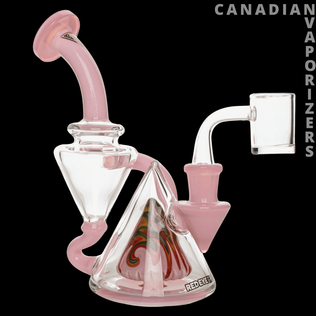 Red Eye Glass 7" Montage Recycler - Canadian Vaporizers