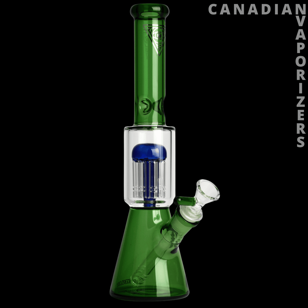 Red Eye Glass 11" Dual Chamber Beaker Tube - Canadian Vaporizers