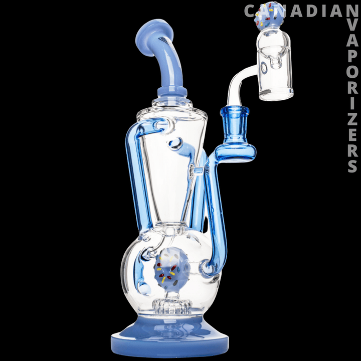 Red Eye Glass 11" Dunker Dual Uptake Concentrate Recycler - Canadian Vaporizers