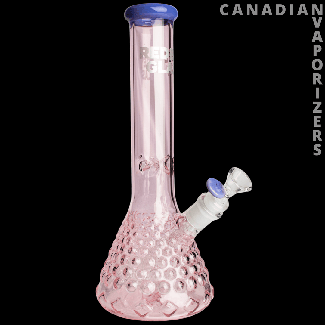 Red Eye Glass 12" Hermes Beaker Base Water Pipe - Canadian Vaporizers