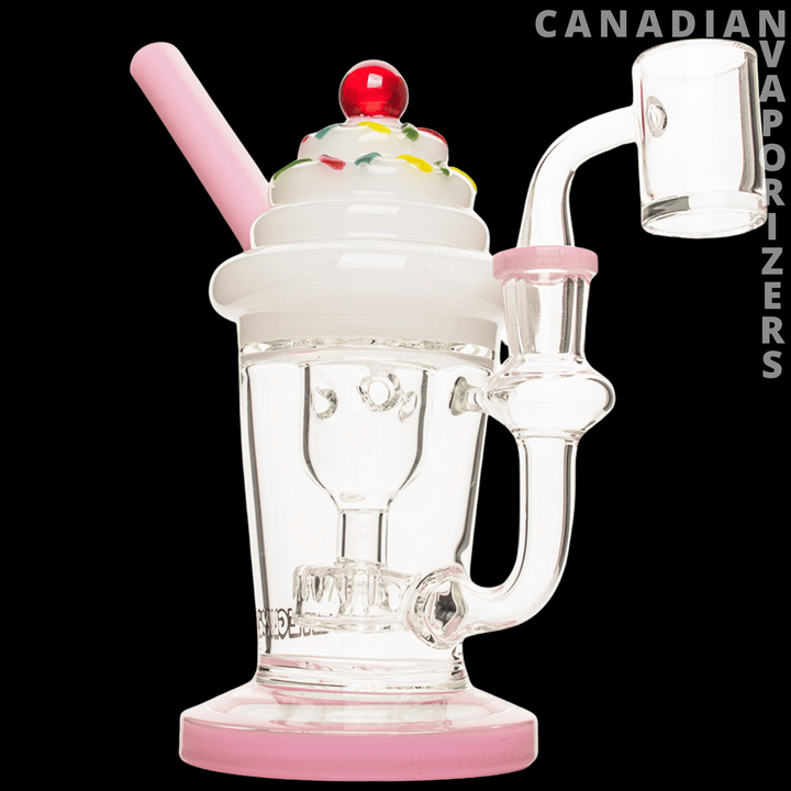 Red Eye Glass 8" Milkshake Incycler Rig - Canadian Vaporizers