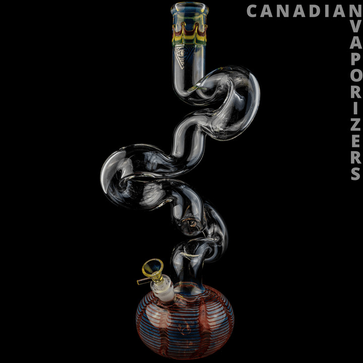 Red Eye Glass | Red 20" 3-Arm Loop-D-Loop Tube - Canadian Vaporizers