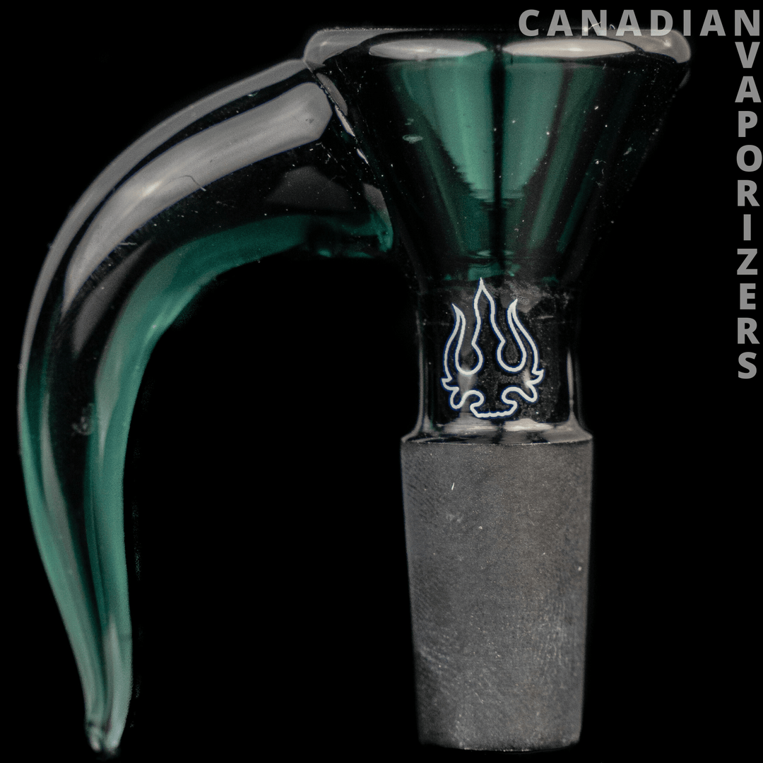 Teal | 14MM Hydros Hook Funnel Bowl - Canadian Vaporizers